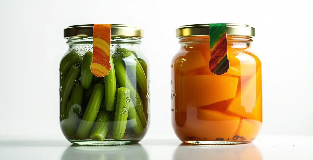 Comparaison visuelle de deux produits avec leurs scores environnementaux colorés